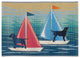 Esencia See Spot Sail Indoor/Outdoor Mat Blue 2'x2'10"