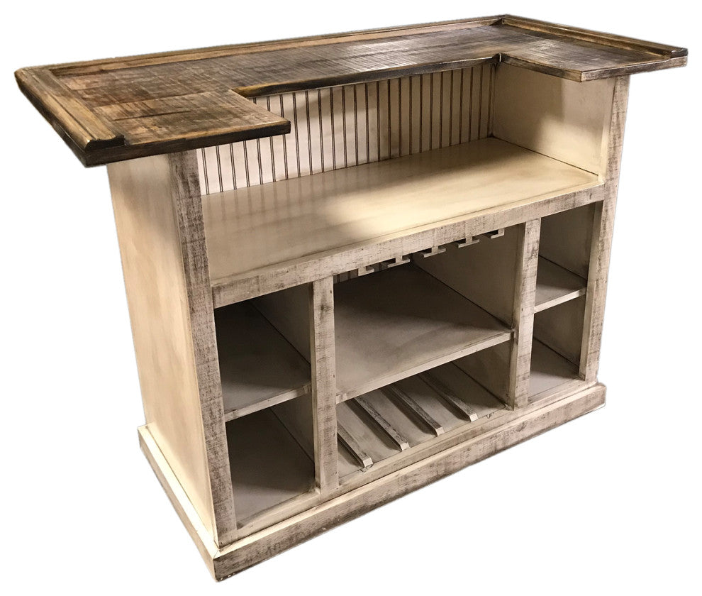 Rustic Home Bar, Rustic Ivory