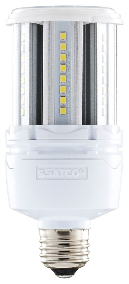 18W LED HID Replacement, 80 CRI, 2700K, Type B, Ballast Bypass, Medium Base