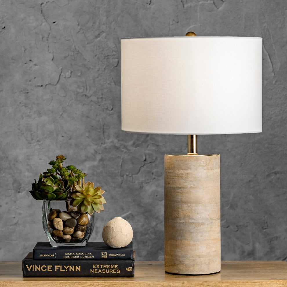 Nuloom Berry 21" Wood Table Lamp