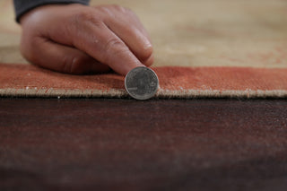 Rustic Style All-Over Hand Made Vegetable Dye Area Rug Oriental, Rust, 9 X 12