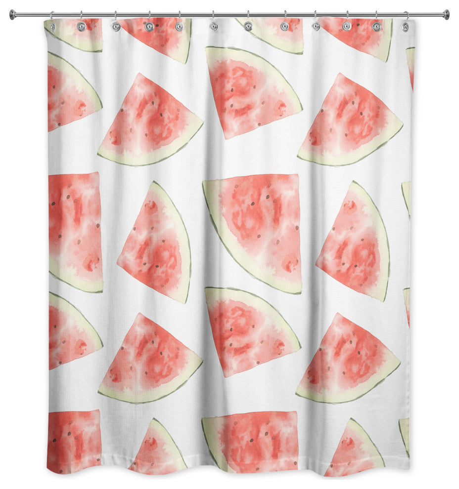 Watermelon Pattern 71"x74" Shower Curtain