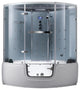 Platinum Comfort Walk-In Steam Shower, Massage Bathtub Whirlpool Hot Tub, White, White