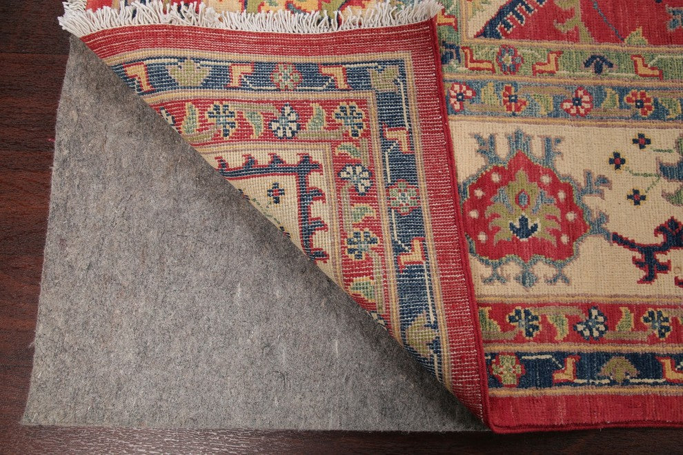 HandKnotted Super Kazak Traditional Pakistani Oriental Area Rug, Red 9'11"X 8'1"