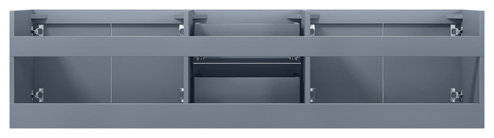 Geneva Transitional Dark Grey 72" Vanity Cabinet Only