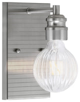 Edge 1-Light Wall Sconce, Brushed Nickel