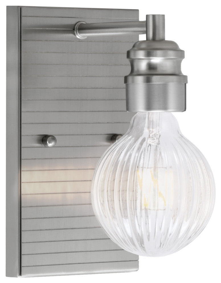 Edge 1-Light Wall Sconce, Brushed Nickel