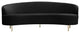 TOV Furniture Baila Black Velvet Sofa