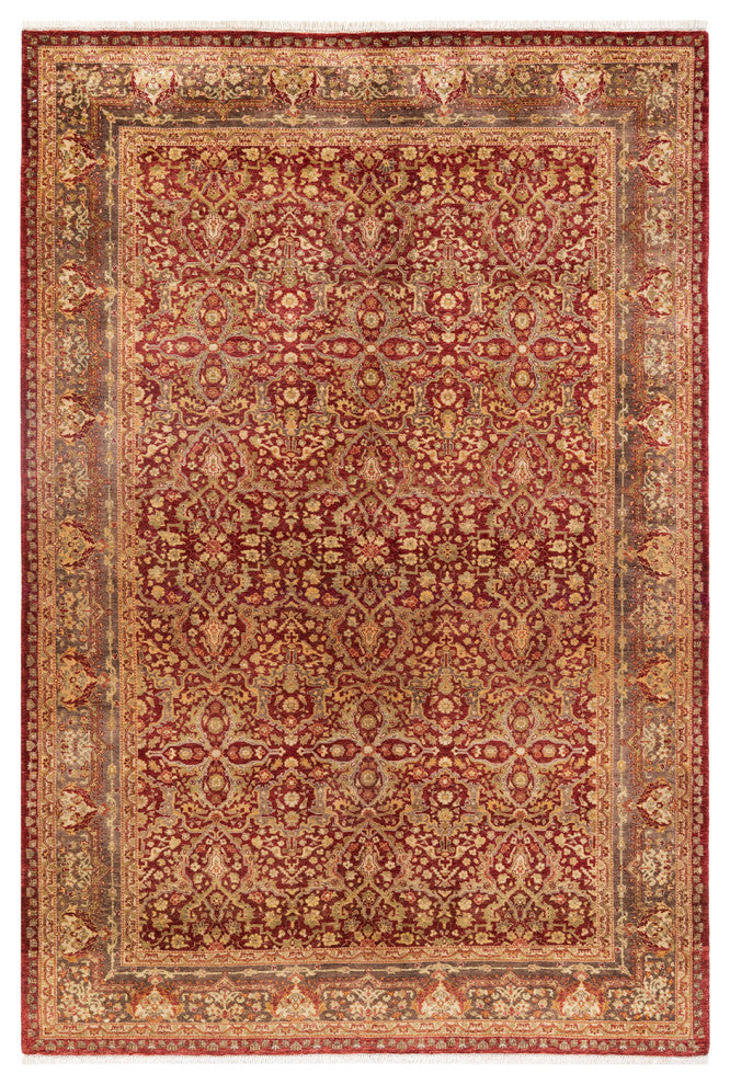 Mogul, One-of-a-Kind Hand-Knotted Area Rug Red, 5' 3" x 7' 10"