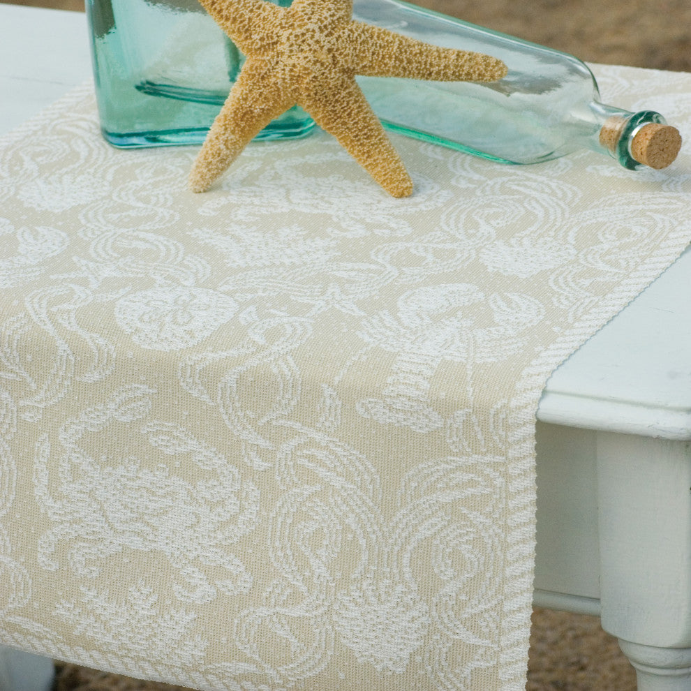 ~CRAB DAMASK 14x54 RUNNER