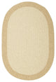 Colonial Mills Hudson HN01 Natural All-Natural/Eco Area Rug, Oval 2'x10'