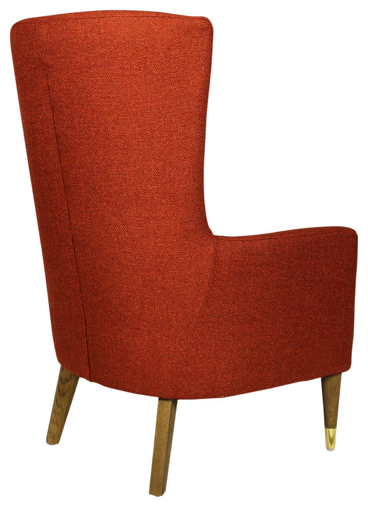 Adams Lounge Chair, Tangerine