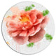 Light Red Rose Sketch Watercolor, Floral Large Disc Metal Wall Art, 23"