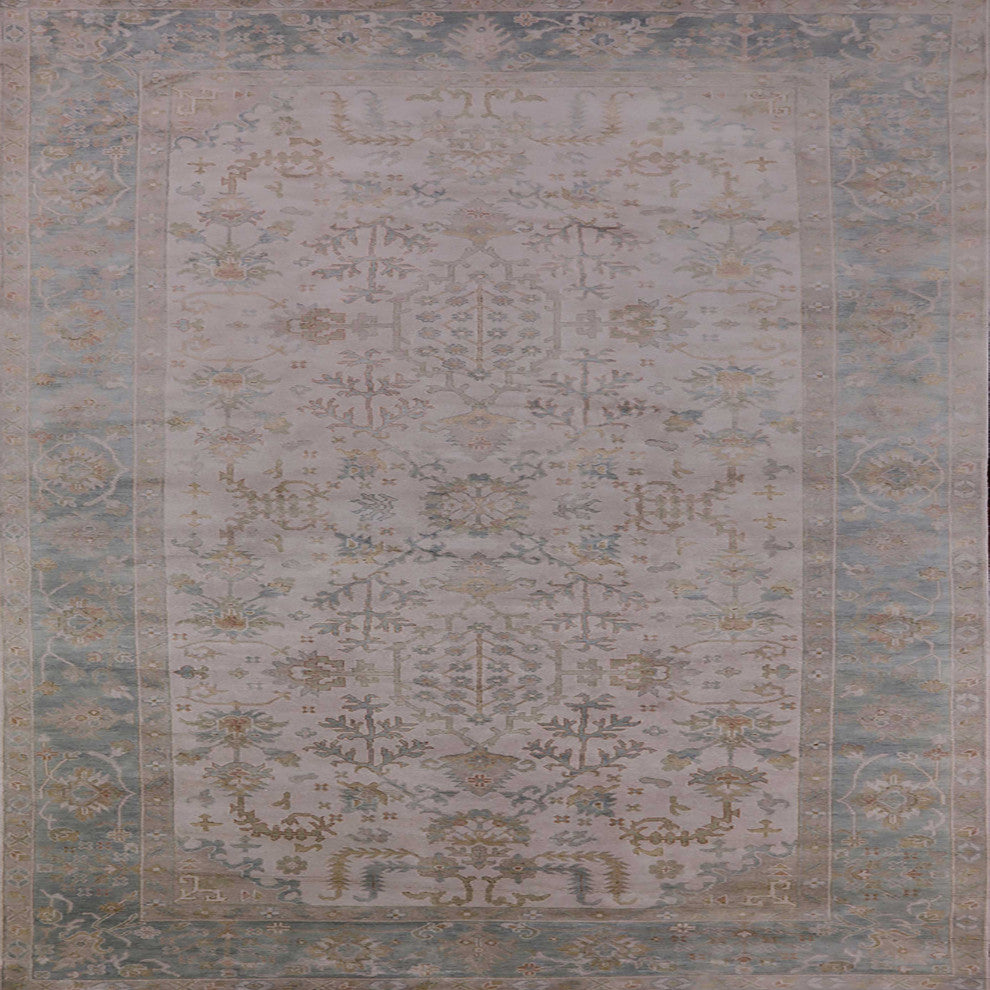 Ahgly Company Indoor Square Mid-Century Modern Area Rugs, 7' Square