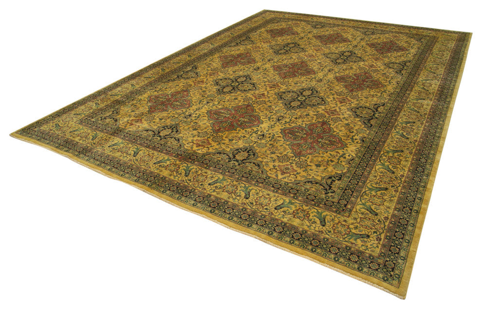 Rug N Carpet - Handwoven Oriental 9' 8" x 13' 7" One-of-a-Kind Oushak Area Rug
