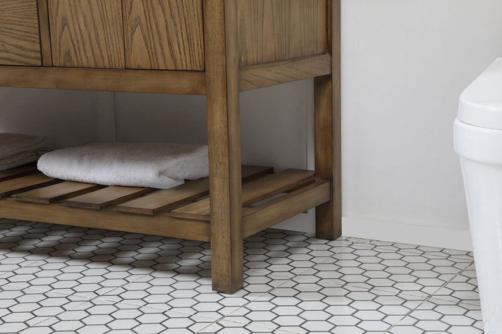 Home Living 22" Farmhouse Driftwood-Light Bathroom Vanity