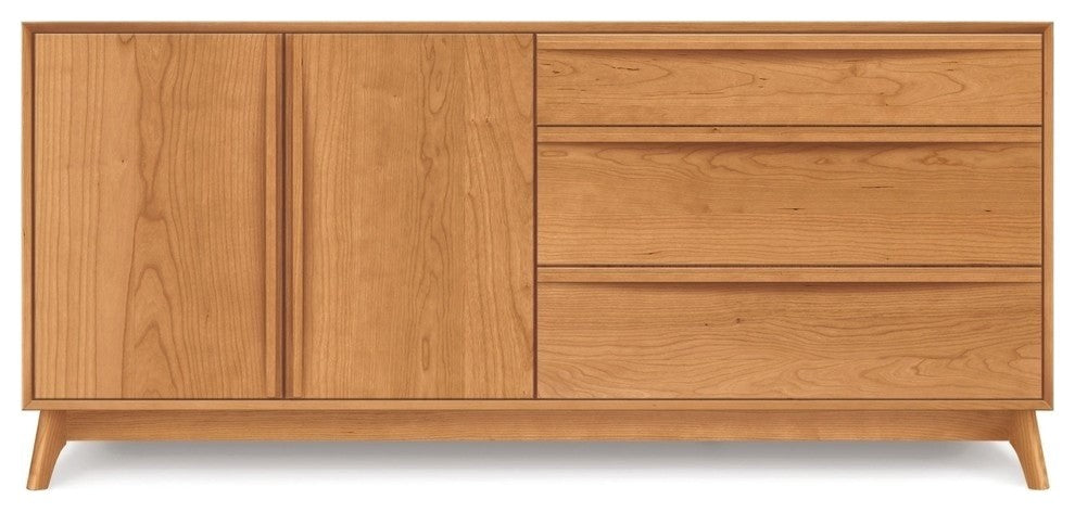 Copeland Catalina 3 Drawers On Right, 2 Doors On Left Buffet, Cognac Cherry