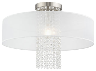 Livex Lighting Brushed Nickel 1-Light Ceiling Mount