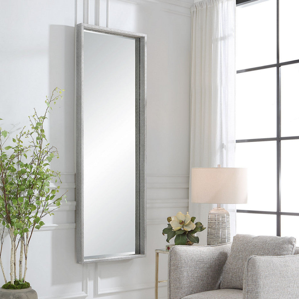 Uttermost UT-9847 Mirror from the Omega collection, Textured Silver