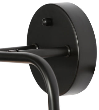 LNC Modern 2-Light Black Bathroom Vanity Light With Globe Glass Shade
