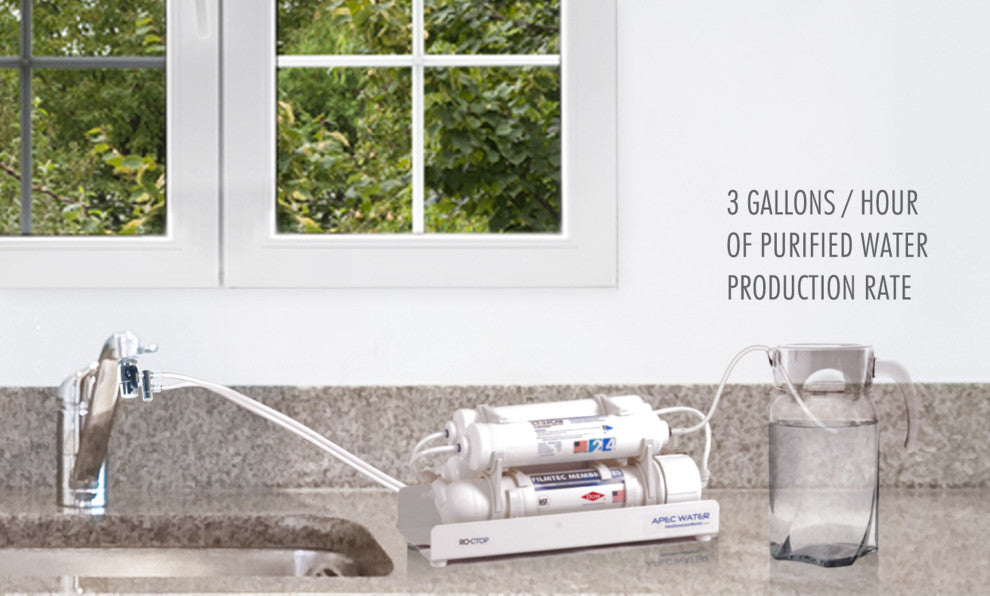 APEC Ultimate Portable 90 GPD Countertop Reverse Osmosis Water Filter System
