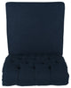 Emerson Tufted Dining Chairs, Set of 2, Navy Blue, Fabric