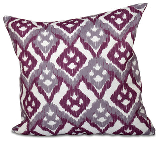 Hipster, Geometric Outdoor Pillow, Lavender, 20"x20"
