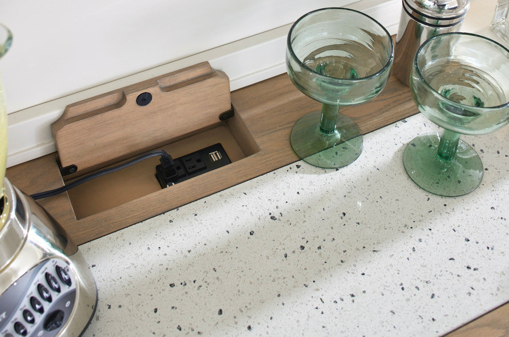 Parker House Americana Modern Dining 66"x19" Buffet Server With Quartz Insert