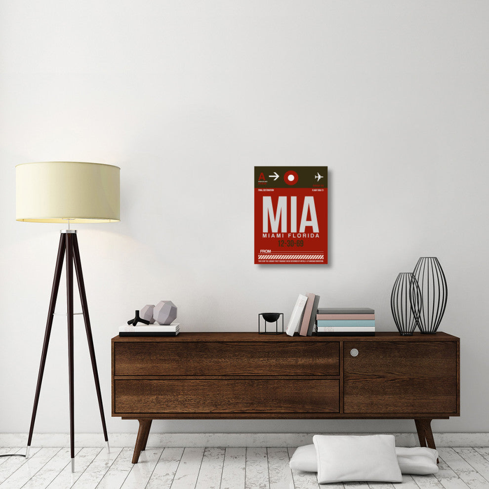 "MIA Miami Luggage Tag 2" Fine Art Print