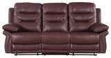 Anders Leather Air Match Recliner Collection Burgundy 2 Piece With Console