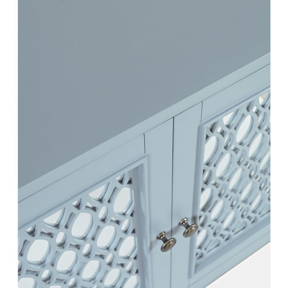 Isabella 38 Luxury Mirrored Accent Storage Cabinet