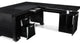 Pierce Black Oak Desk With Storage, Right