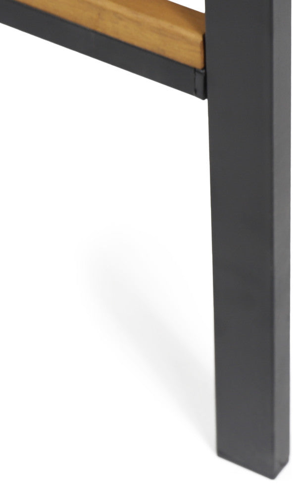 Davian Industrial Acacia Wood Barstool, Set of 4