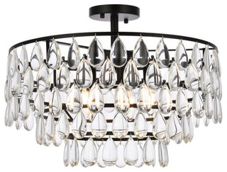 Murphy 20" Flush Mount, Black