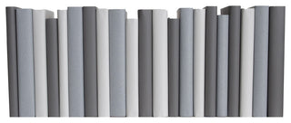 Decorative Books - Granite Paper Wrapped - Grey Books By The Foot