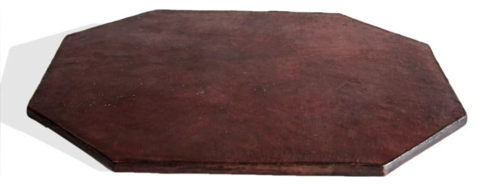Set of Four Handmade African Leather Trays