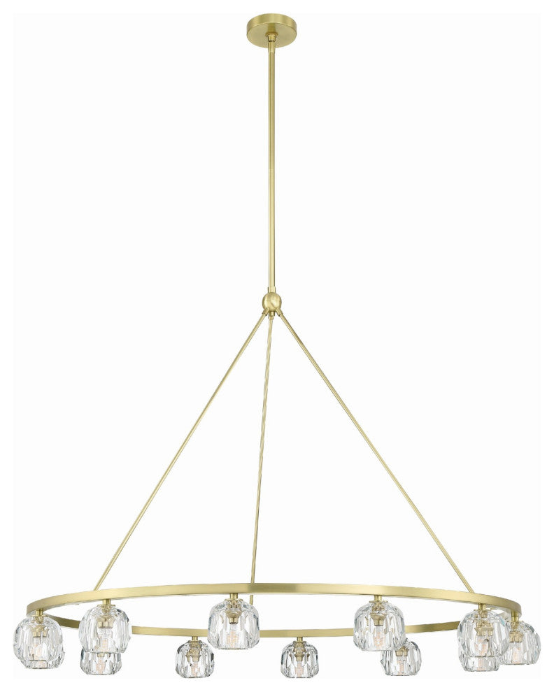 Crystorama Lighting Group ARA-10266 Aragon 12 Light 48"W LED - Matte Black