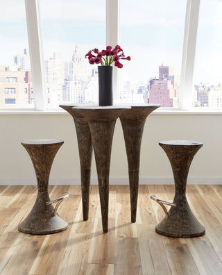 Butterfly Bar Table, Gray Stone