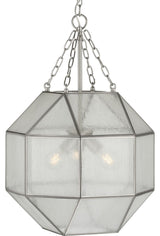 Progress Lighting Mauldin Brushed Nickel 3-Light Pendant, Seeded, P500222-009