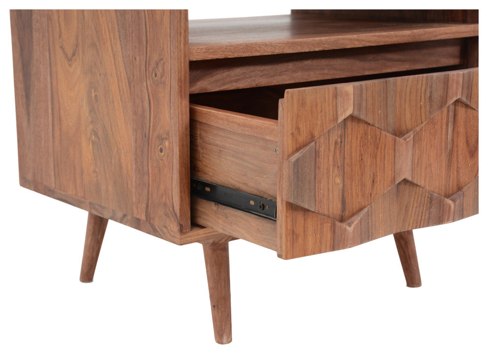 O2 Nightstand Brown