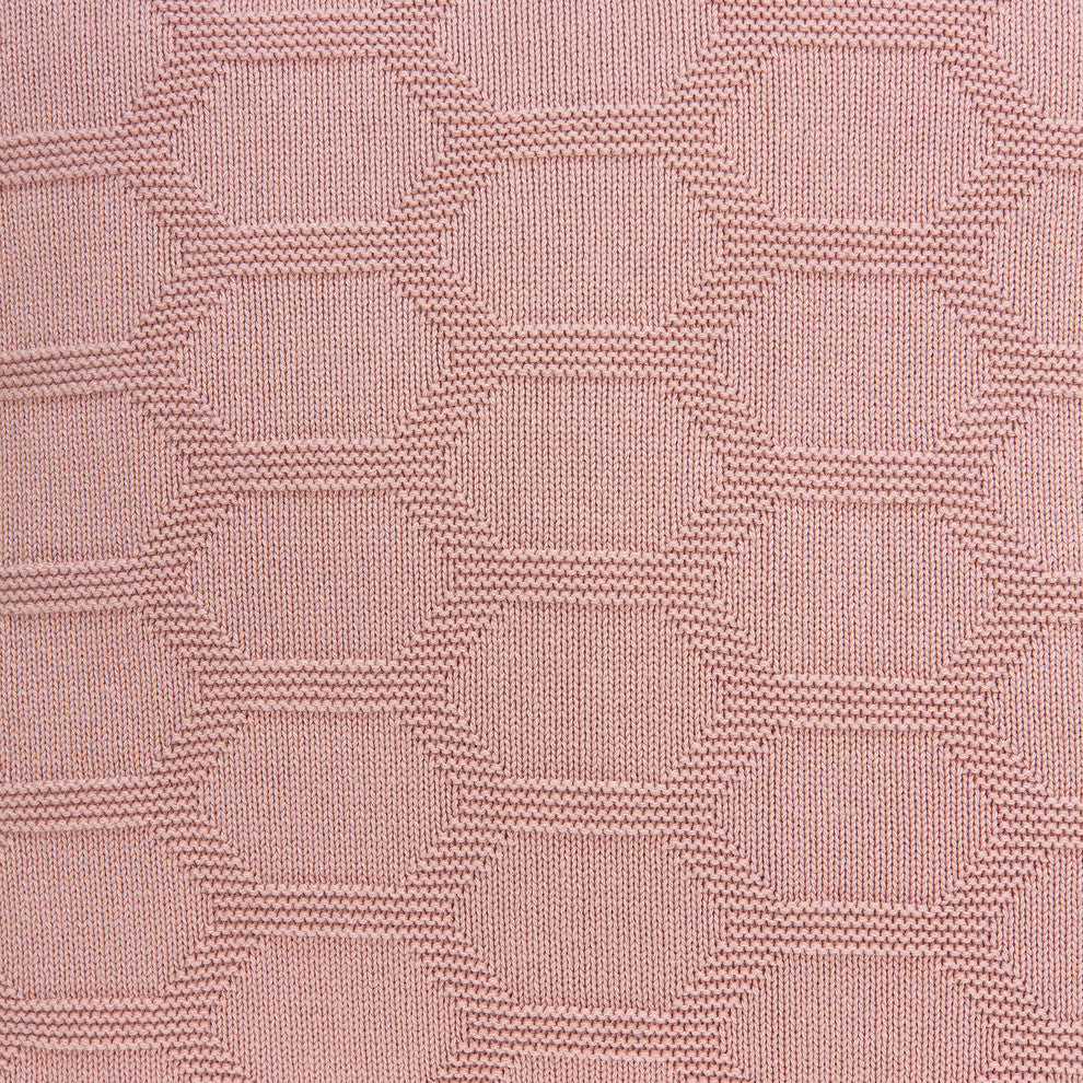 Parkland Collection Diani Transitional Pink Pillow Cover With Poly Insert