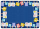 Flagship Carpets VA484-32A 6'X8'4" Book Border Educational Rug