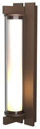 Fuse Large Outdoor Sconce, Coastal Bronze Finish, Clear Glass