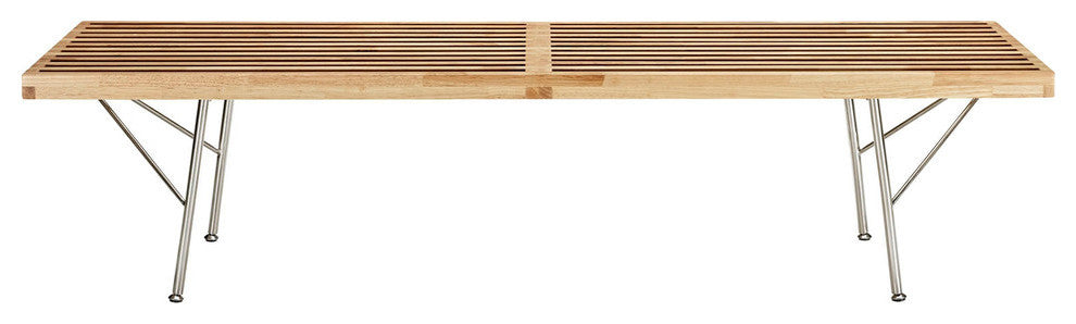 Modern Contemporary Living Room Medium Wood Bench Natural