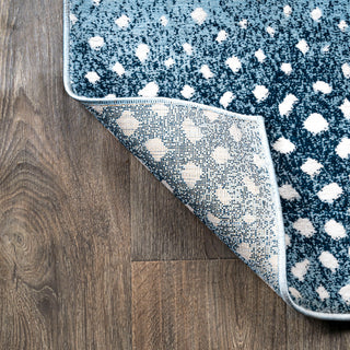 Antelope Modern Animal Blue/Cream 2 ft. x 8 ft. Runner Rug