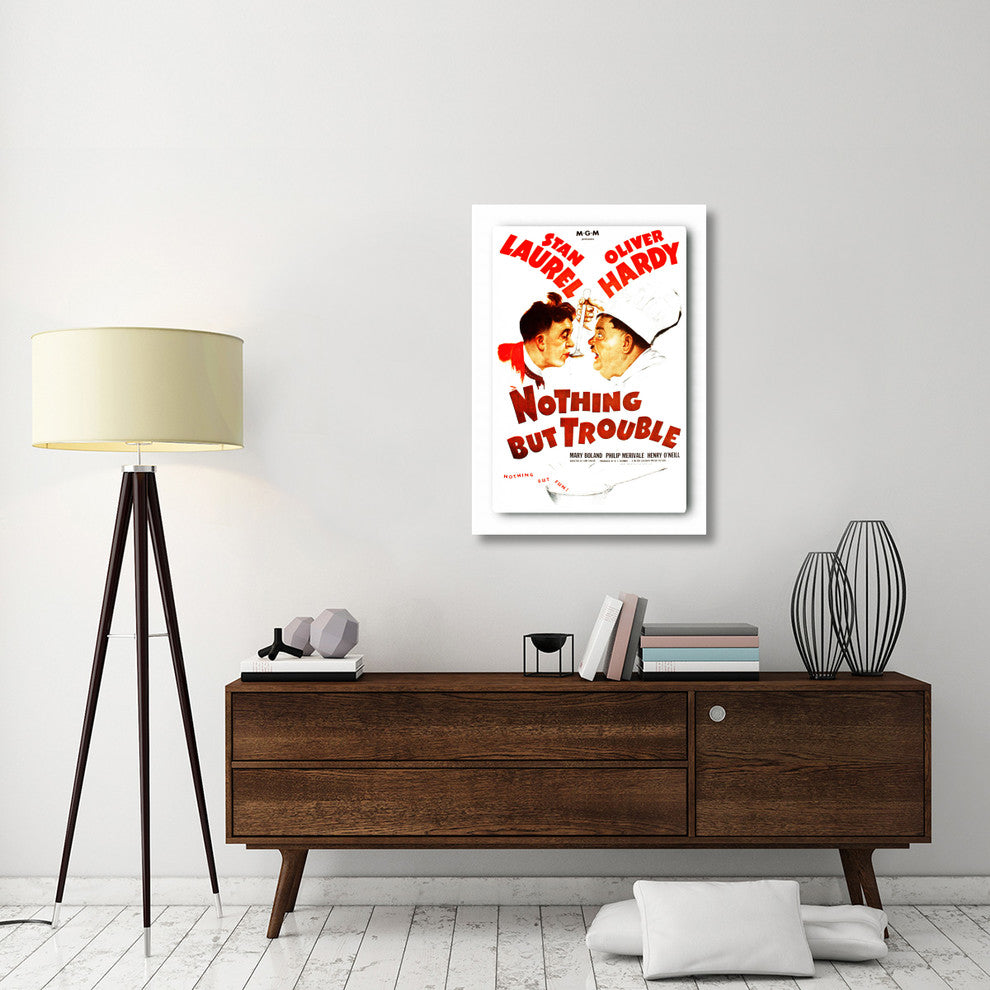 Laurel and Hardy, Nothing But Trouble, 1944, 28x40