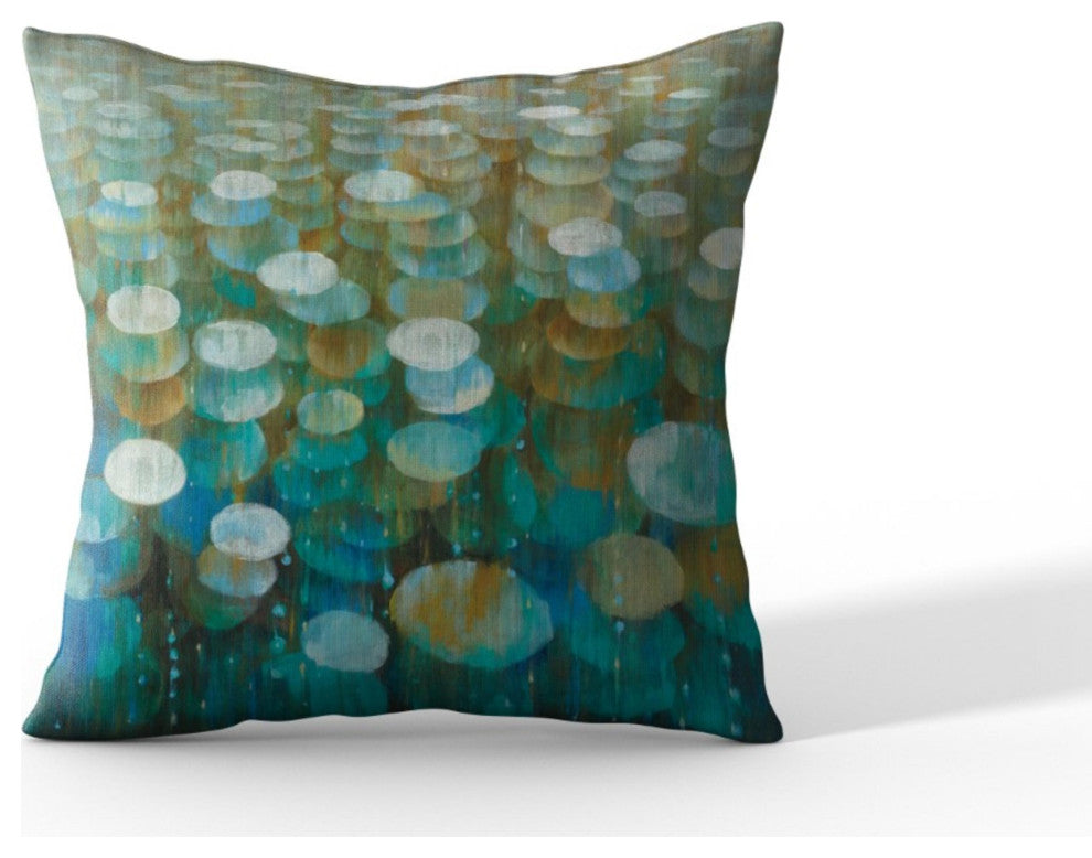 Cortesi Home Rain Drops' by Danhui Nai, Pillow