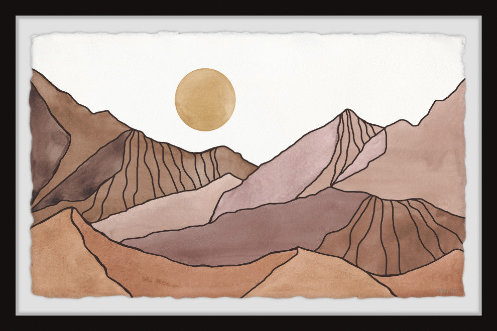 "The Rising Sun" Framed Painting Print, 12x8