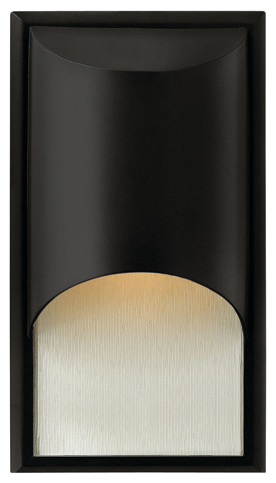 Hinkley Cascade 1 Light Satin Black Outdoor Wall Light, 1830SK-LED
