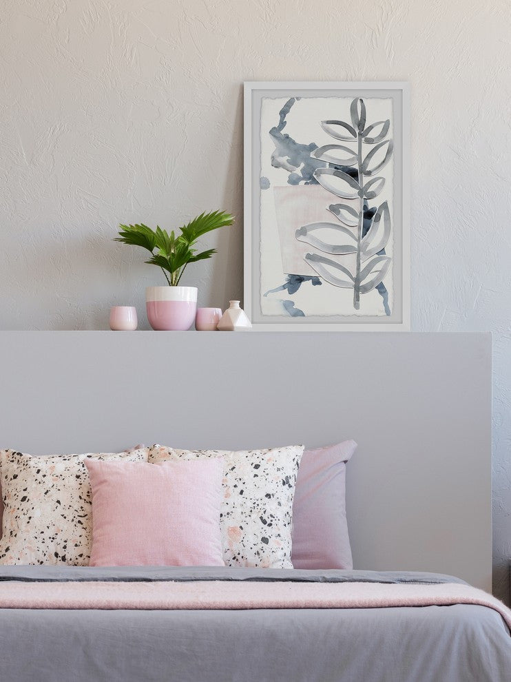 "Stem Lines" Framed Painting Print, 20"x30"